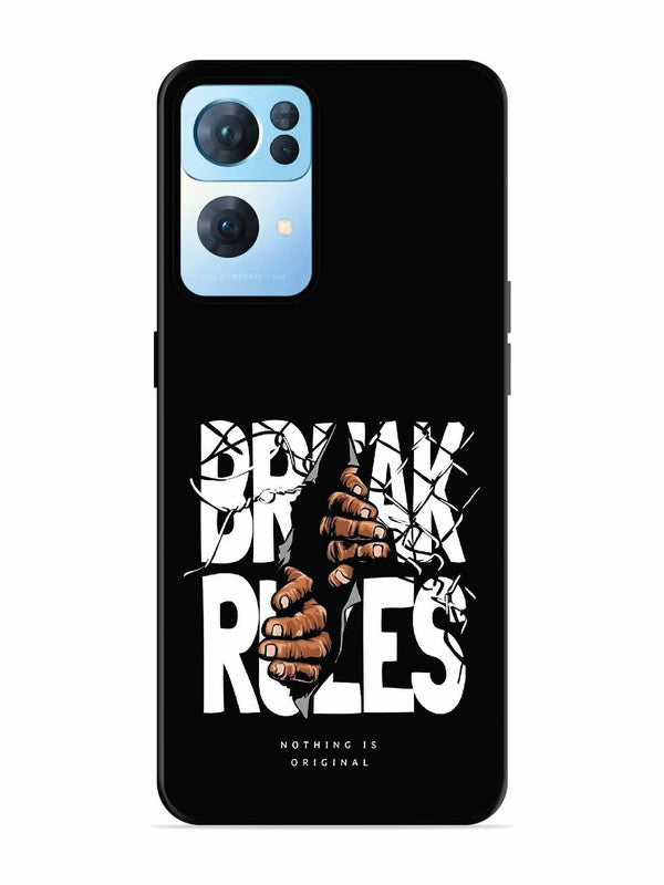 Oppo RENO 7 Pro 5G Break Rules Gritty Typography Art