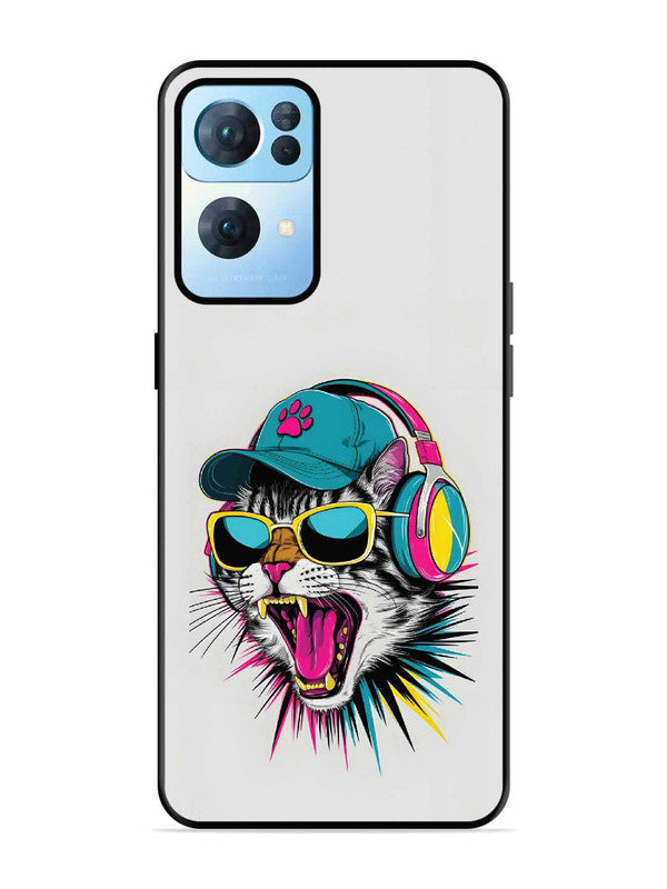 Oppo RENO 7 Pro 5G Neon Pop Art DJ Cat Vibe