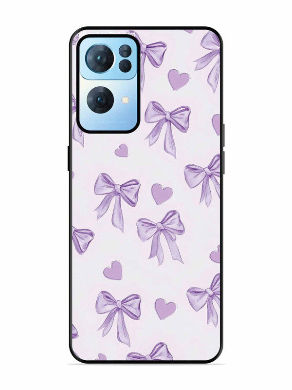 Oppo RENO 7 Pro 5G Bow Tie, Purple Hair Band
