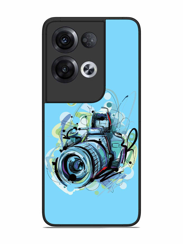 Oppo RENO 8 Pro 5G Camera Blue Background
