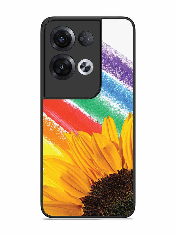 Oppo RENO 8 Pro 5G Sunflower on Colourful Lines