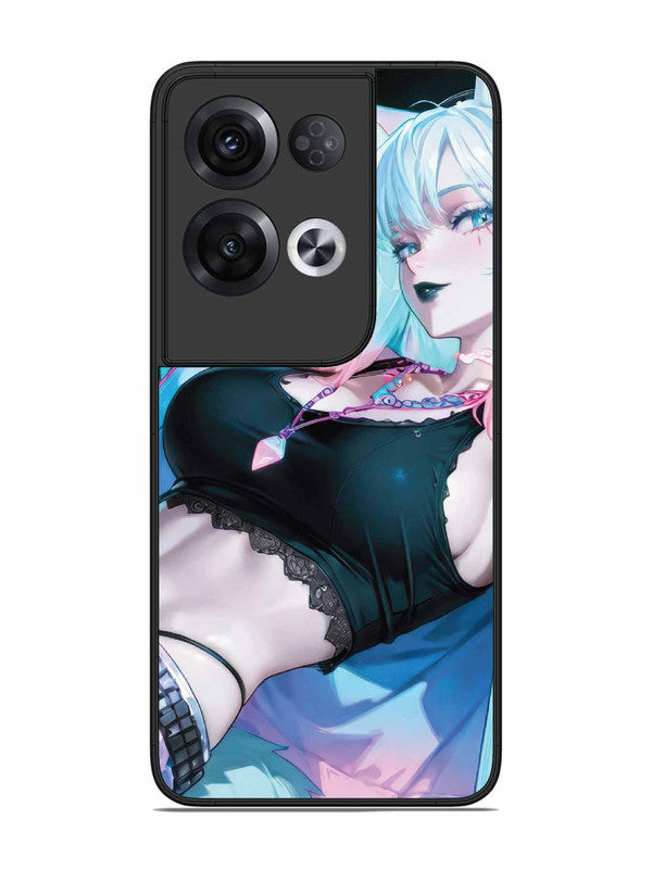 Oppo RENO 8 Pro 5G anime girl fox headpohone white Hair