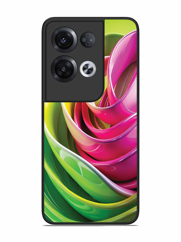 Oppo RENO 8 Pro 5G Vibrant Swirl Glossy Ribbon Art