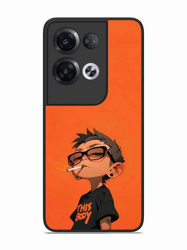 Oppo RENO 8 Pro 5G Vibrant Orange Attitude Cartoon