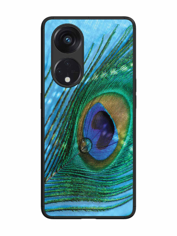 Oppo RENO 8T 5G A drop on Peacock Feather