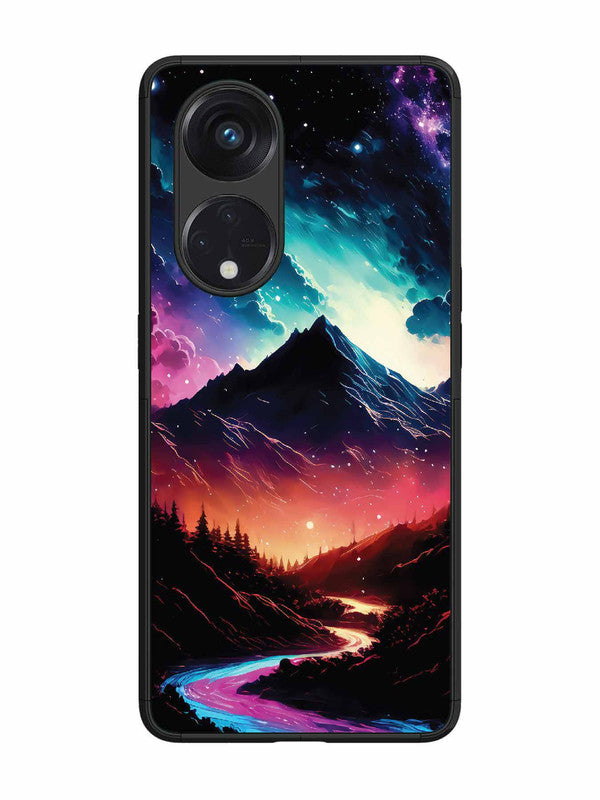Oppo RENO 8T 5G mountain-valley-Colorful-cloud-at-night