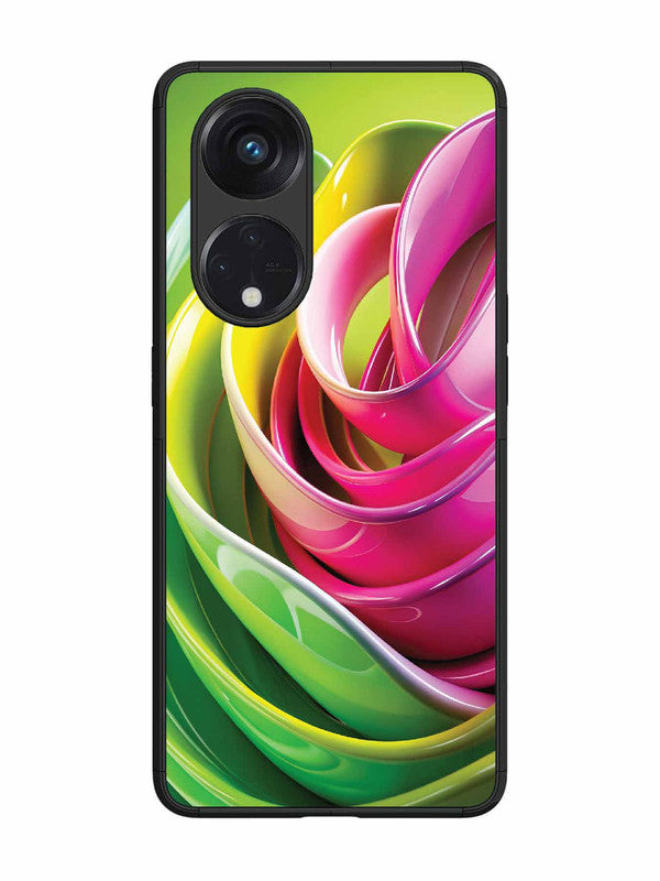 Oppo RENO 8T 5G Vibrant Swirl Glossy Ribbon Art