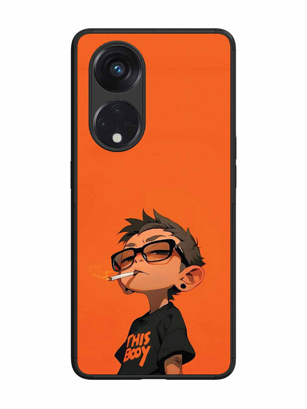 Oppo RENO 8T 5G Vibrant Orange Attitude Cartoon