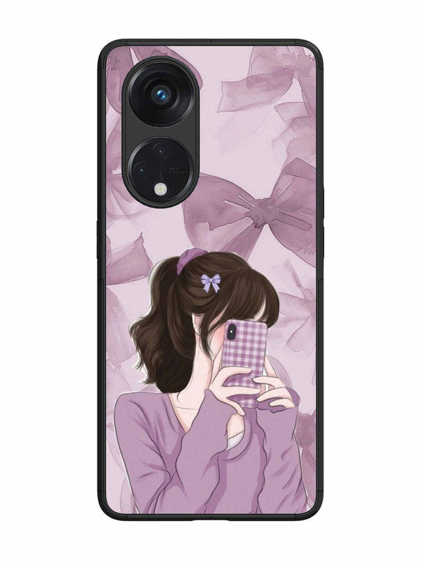 Oppo RENO 8T 5G Pinky Girl taking selfie