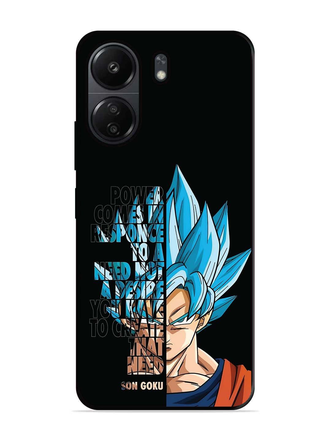 Xiaomi Redmi 13C 4G Son of Goku Blue Motivational Art