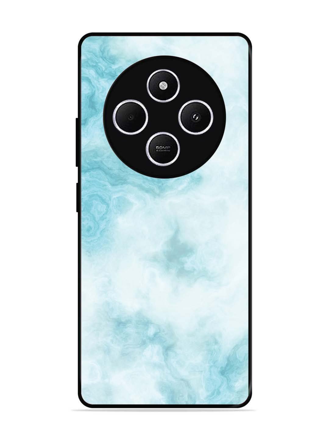 Poco C75 5g Light Blue with White Ocean Marble