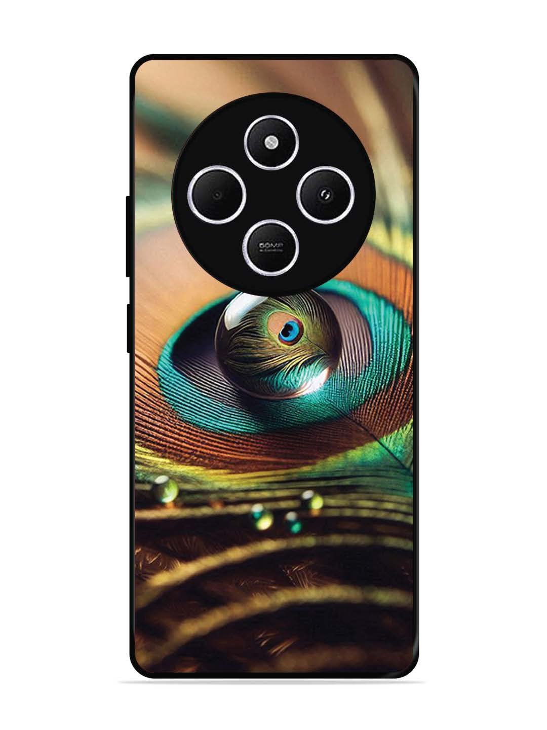 Poco C75 5g Water Drop On Peacock Feather