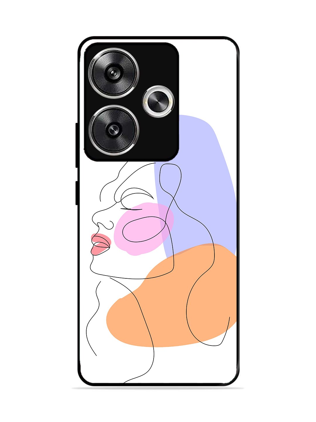 Poco F6 Line Art Girl Face