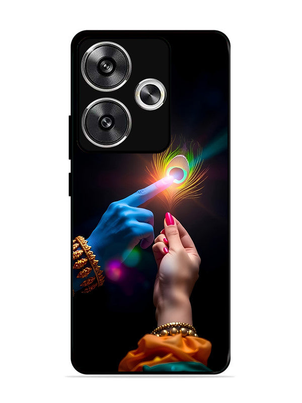 Poco F6 Radha Krishna touching feather