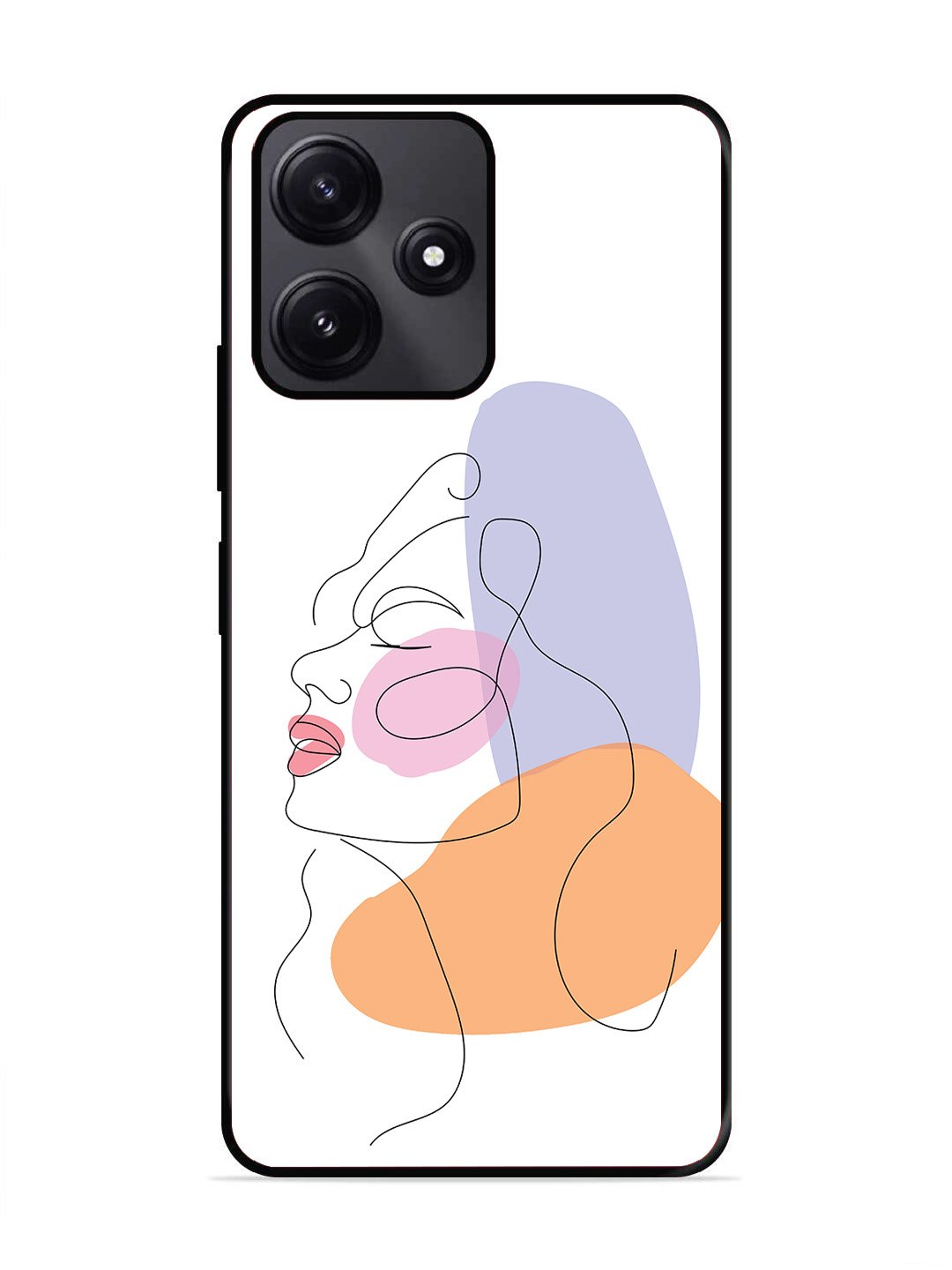 Poco M6 Pro Line Art Girl Face