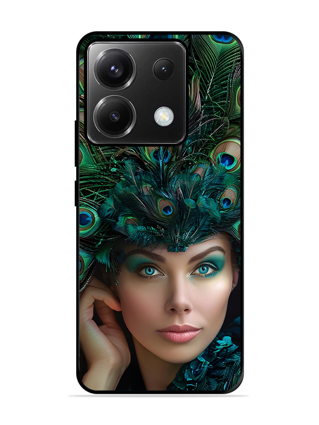 Poco X6 Girl with peacock feather Crown