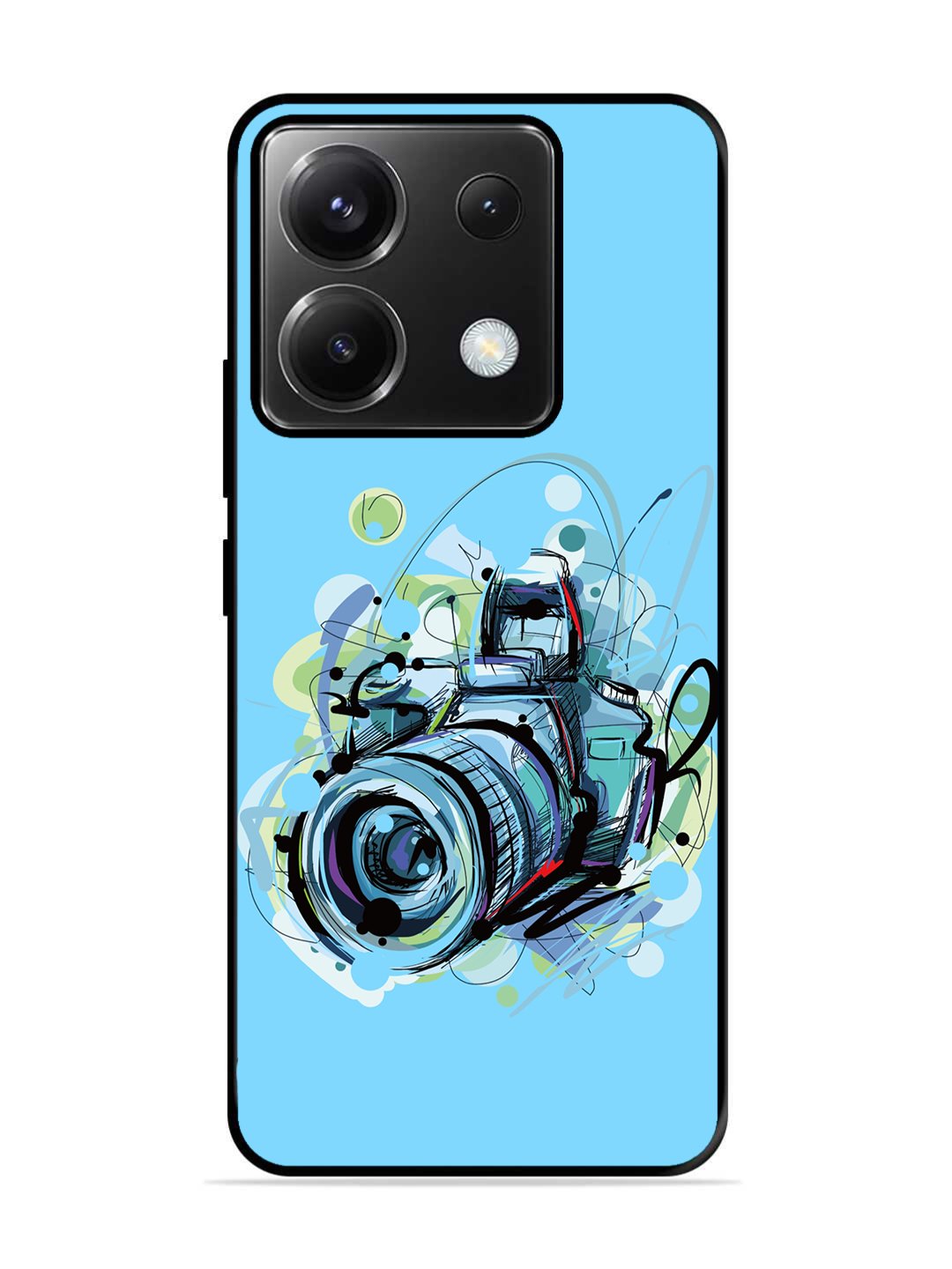 Poco X6 Camera Blue Background