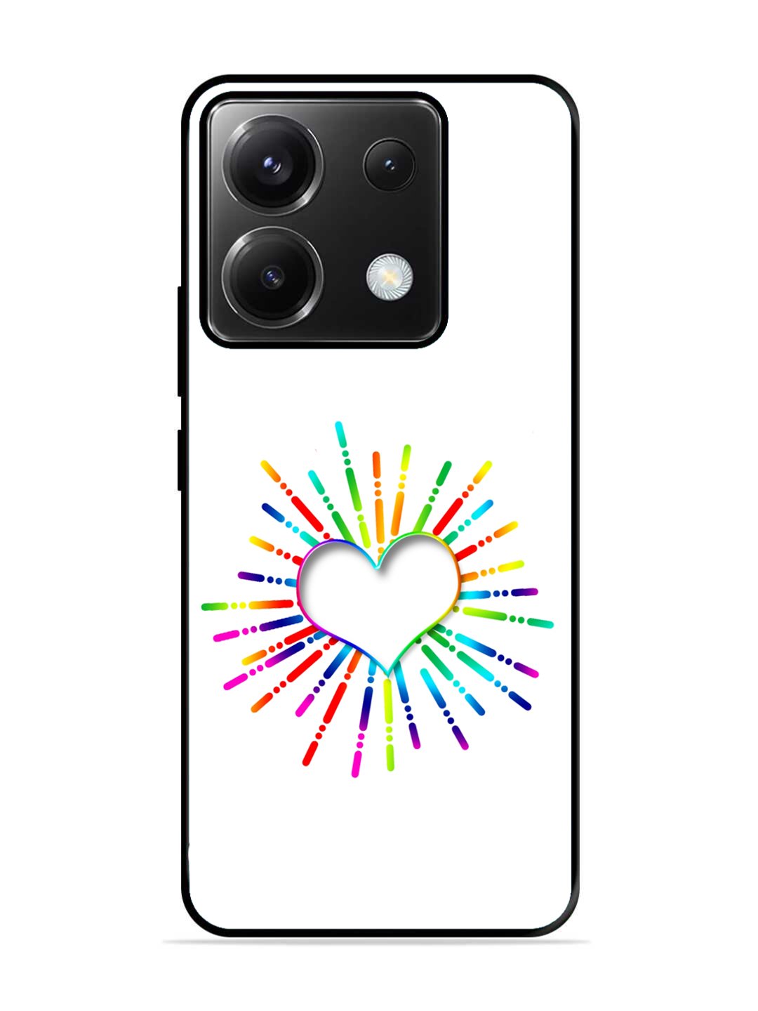 Poco X6 Colourful Heart on White