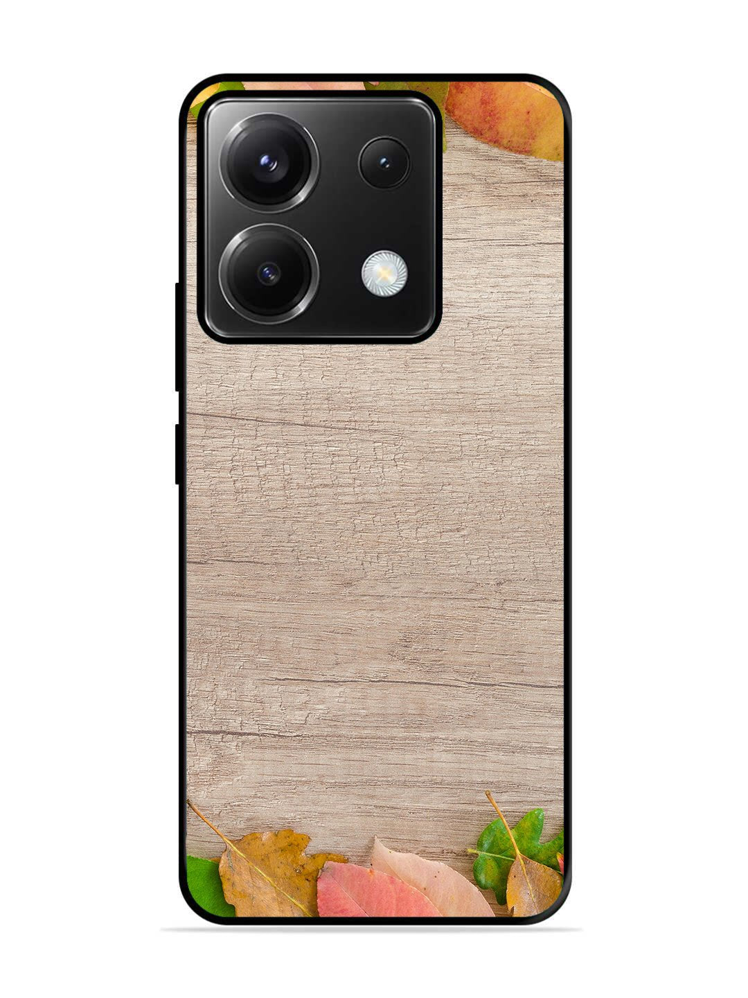 Poco X6 Autumn Leafs On Wooden Table