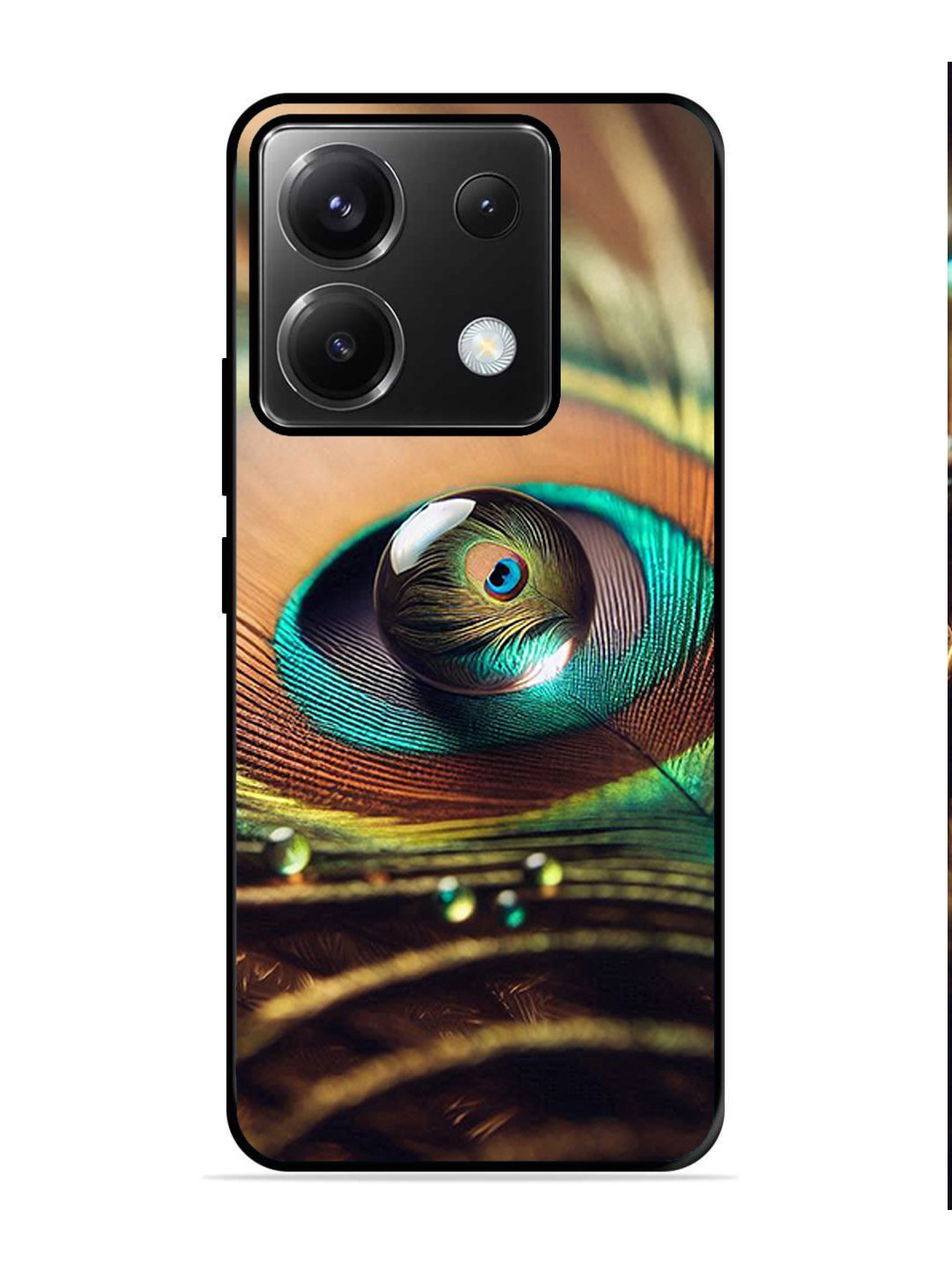 Poco X6 Water Drop On Peacock Feather