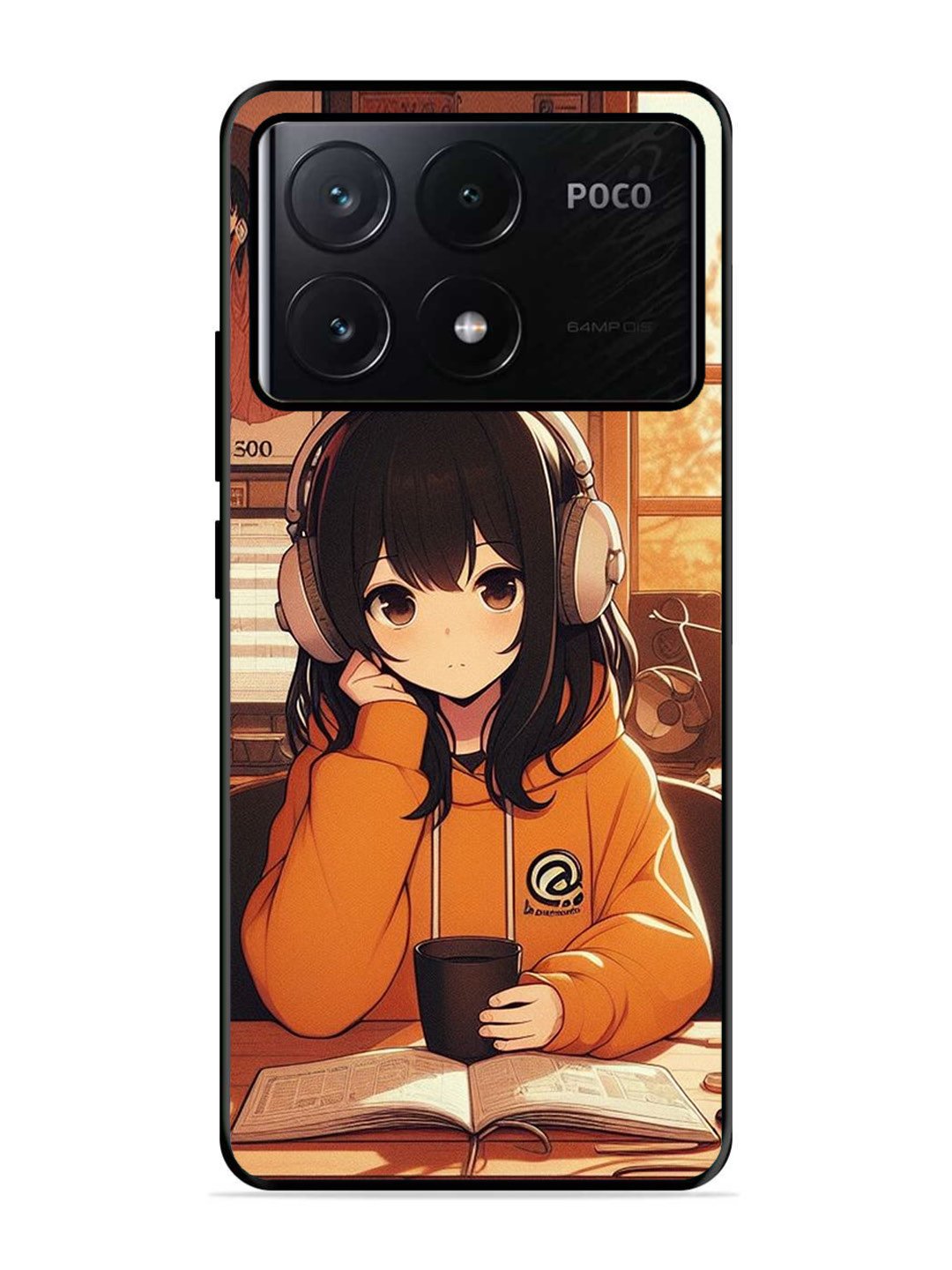 Poco X6 Pro Cute Girl listening Music