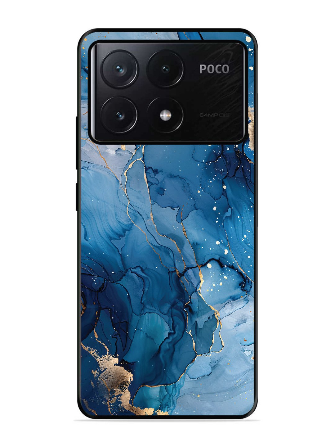 Poco X6 Pro Oceanic Pattern with Golden Sprinkles