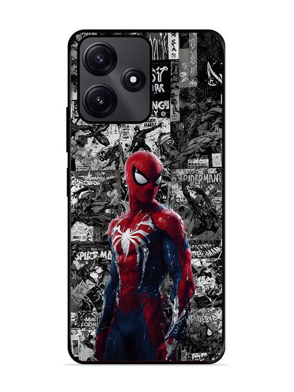Poco M6 Pro Spiderman Highlighted on News Paper