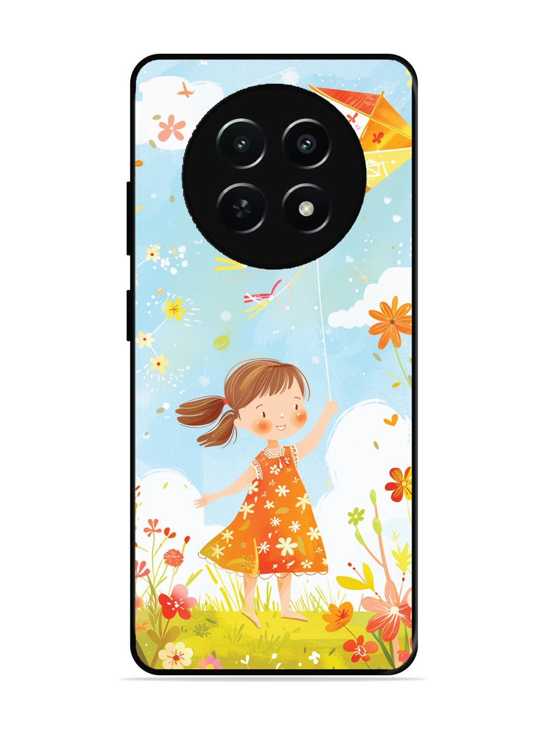 Realme Narzo 70x Little Girl Kite Flying