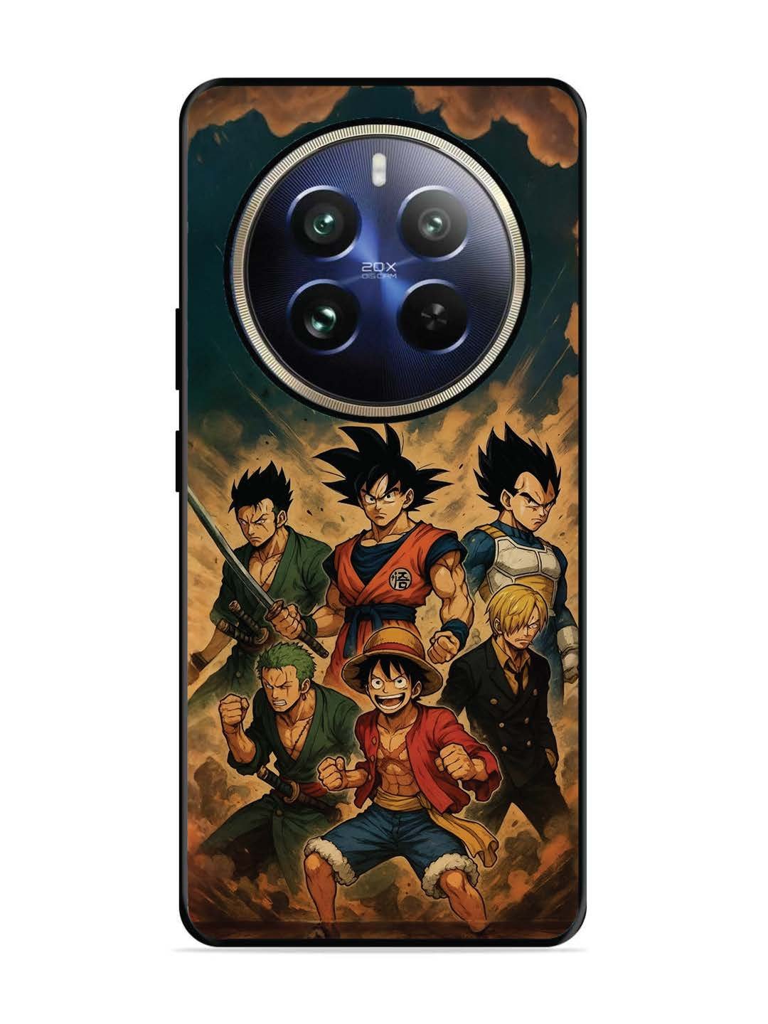 Realme 12 Pro Plus OnePiece n Dragon Ball Z in one team