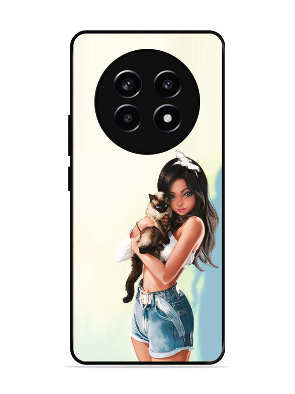 realme 13 Pro Cute Girl with Cat