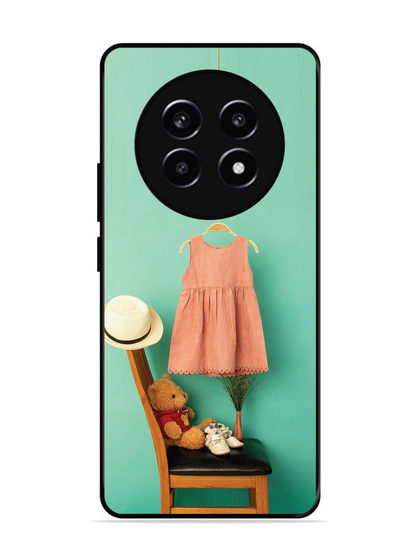 realme 13 Pro Trendy dress for girl near toy bear