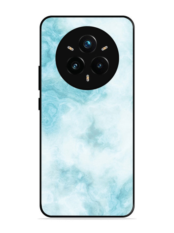 realme 14 pro plus 5g Light Blue with White Ocean Marble