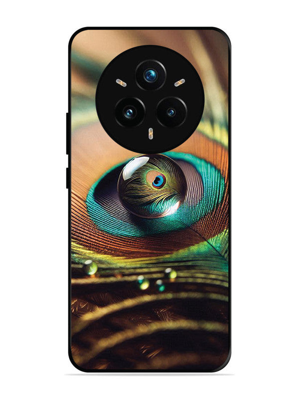 realme 14 pro plus 5g Water Drop On Peacock Feather
