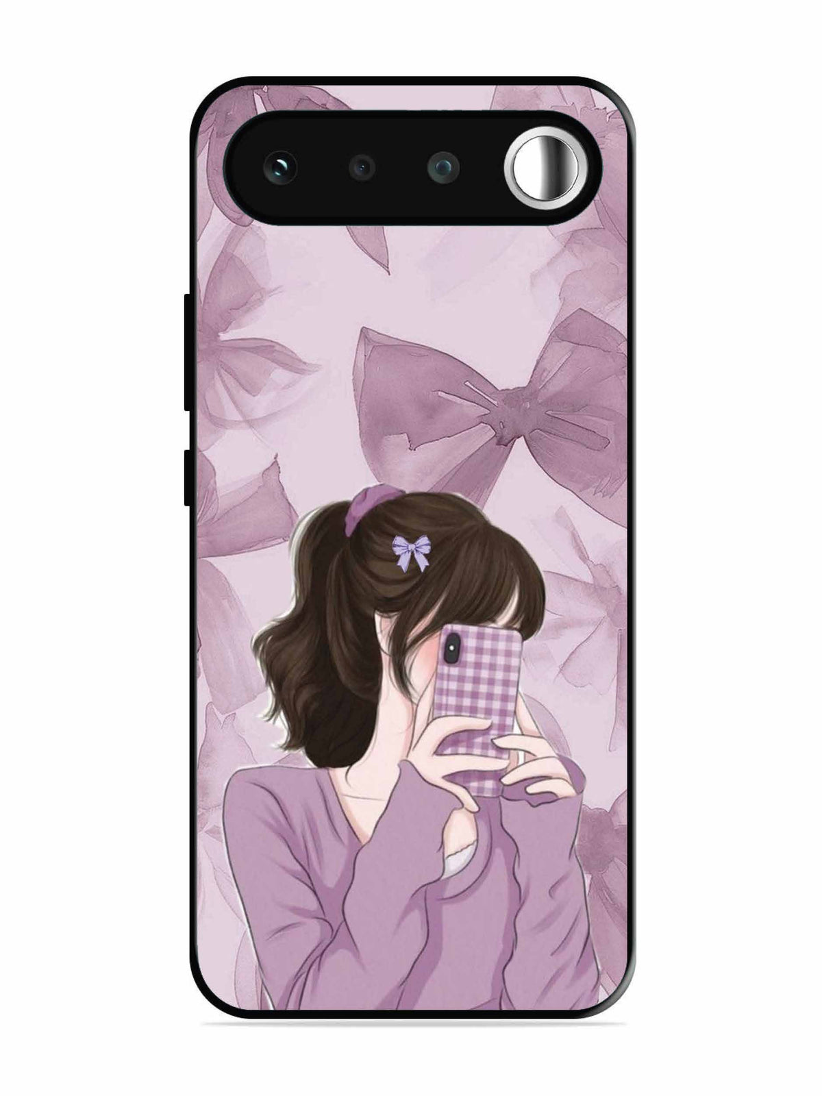 realme 16 Pinky Girl taking selfie