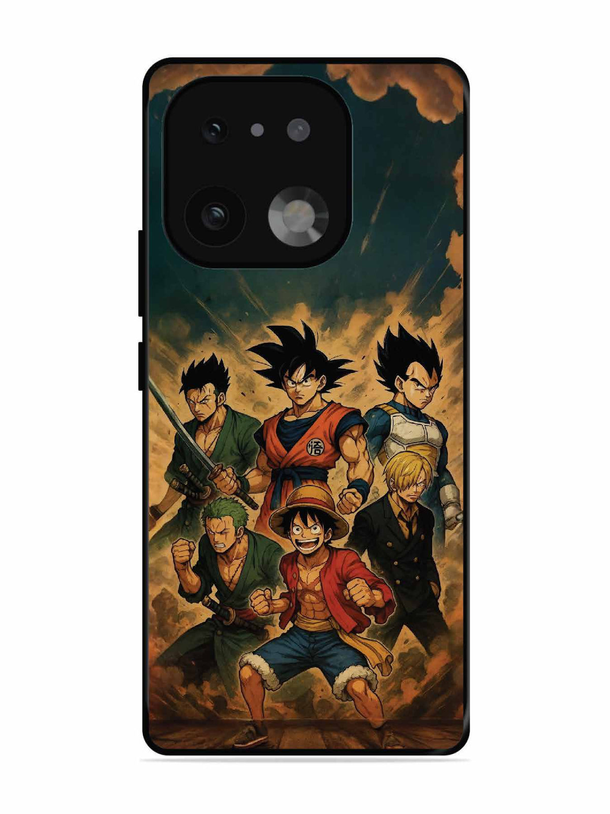 realme 16 Pro Plus OnePiece n Dragon Ball Z in one team