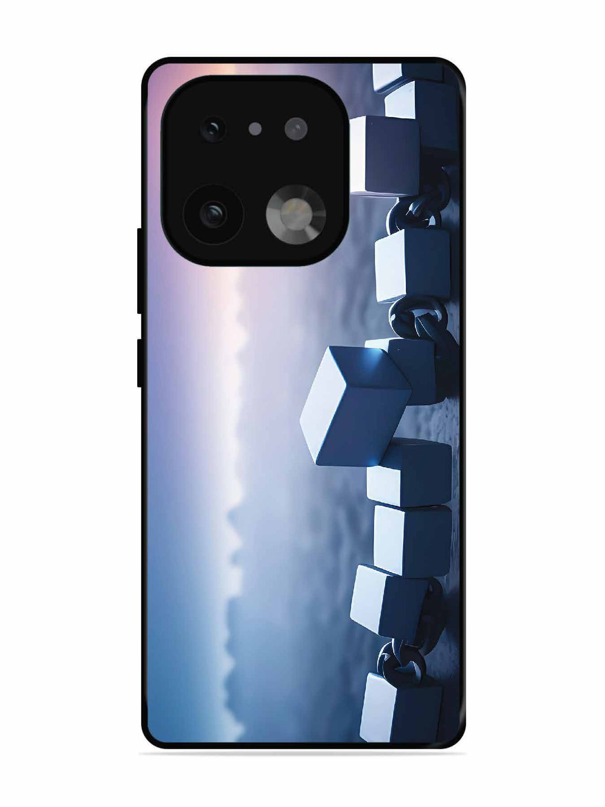 realme 16 Pro Plus Minimalist Blockchain Cube Chain