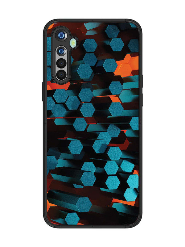 realme 5 Hexagon 3D Abstract
