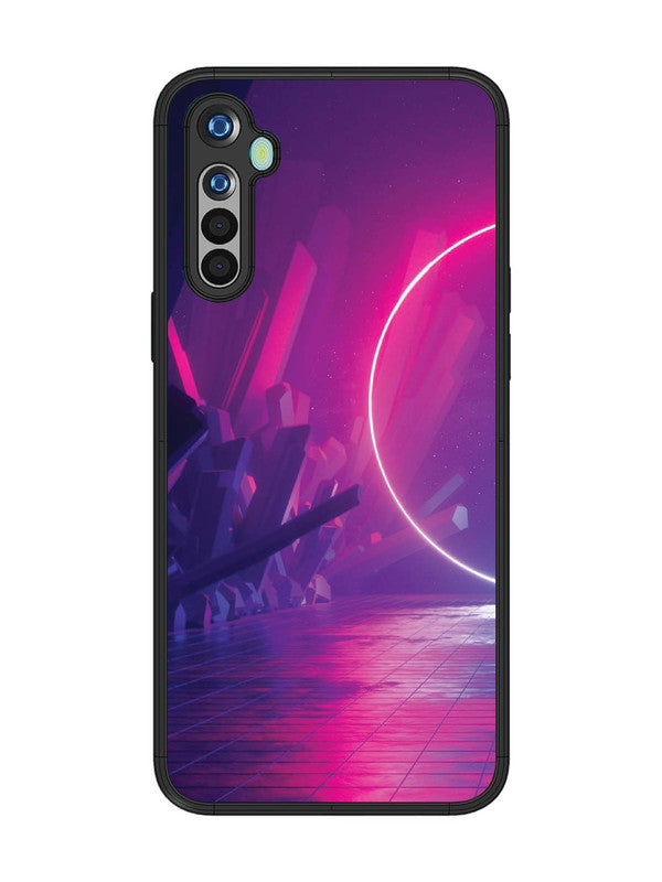 realme 5 abstract with Neon Light