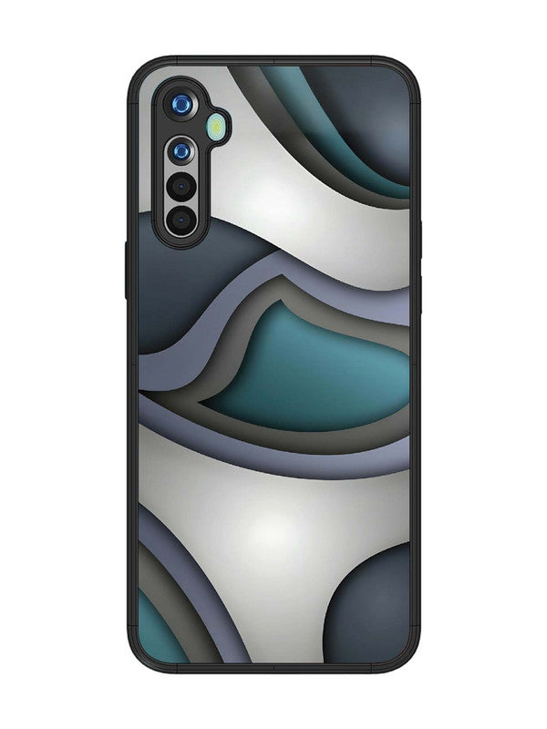 realme 5 Slate Blue Gradient Wave