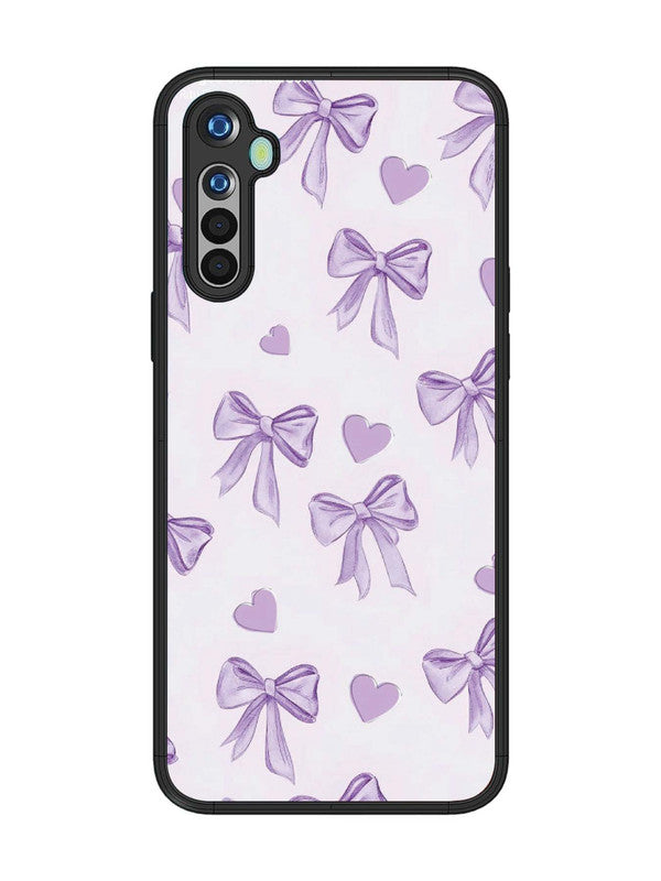 realme 5 Bow Tie, Purple Hair Band