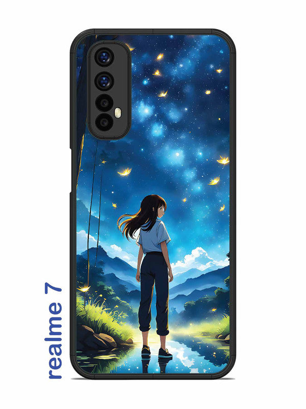 Realme 7 Girl In Beautiful Forest