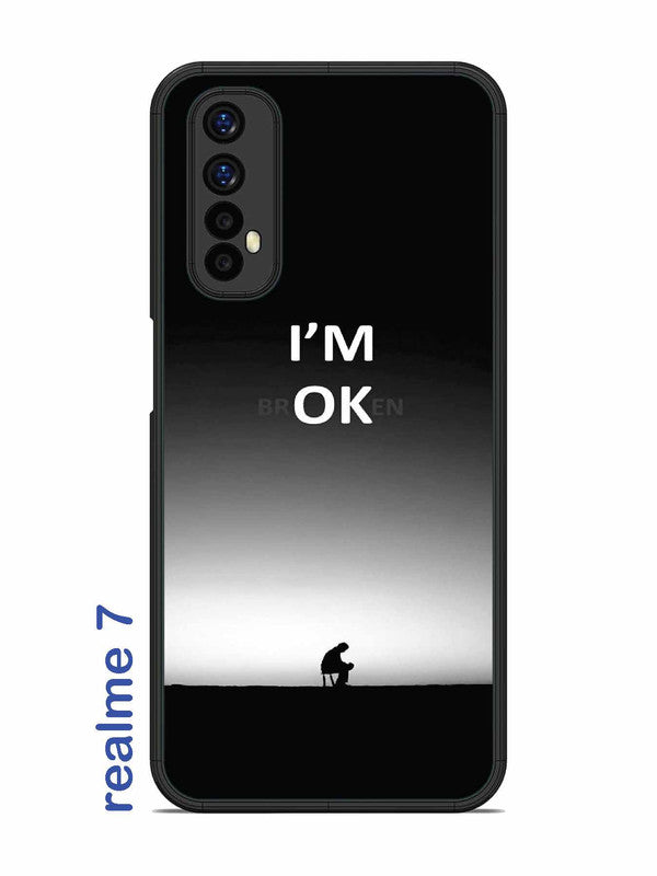 Realme 7 I'm Broken A man on Chair Alone