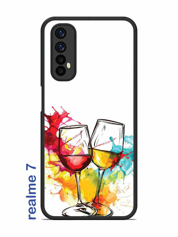 Realme 7 Colorful wine glasses