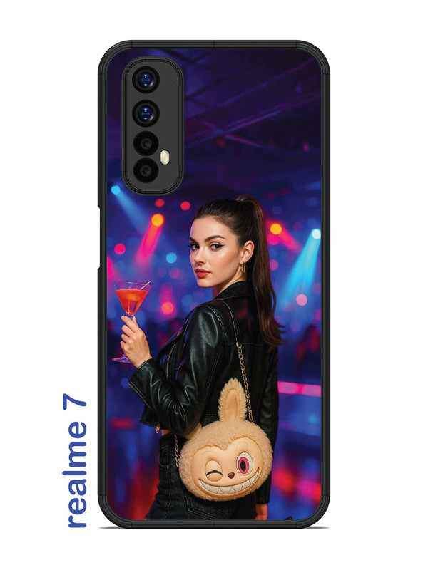 Realme 7 Girl with Labubu Purs