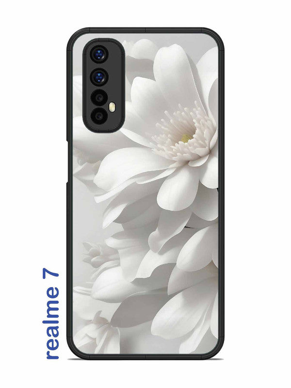 Realme 7 Soft Focus Purity white Flower