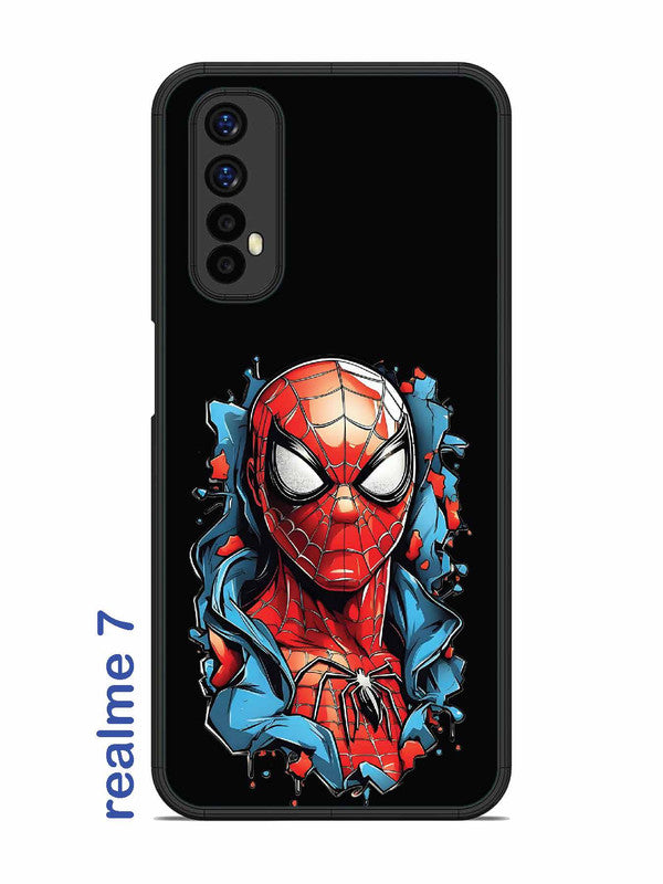 Realme 7 Spider man street art style