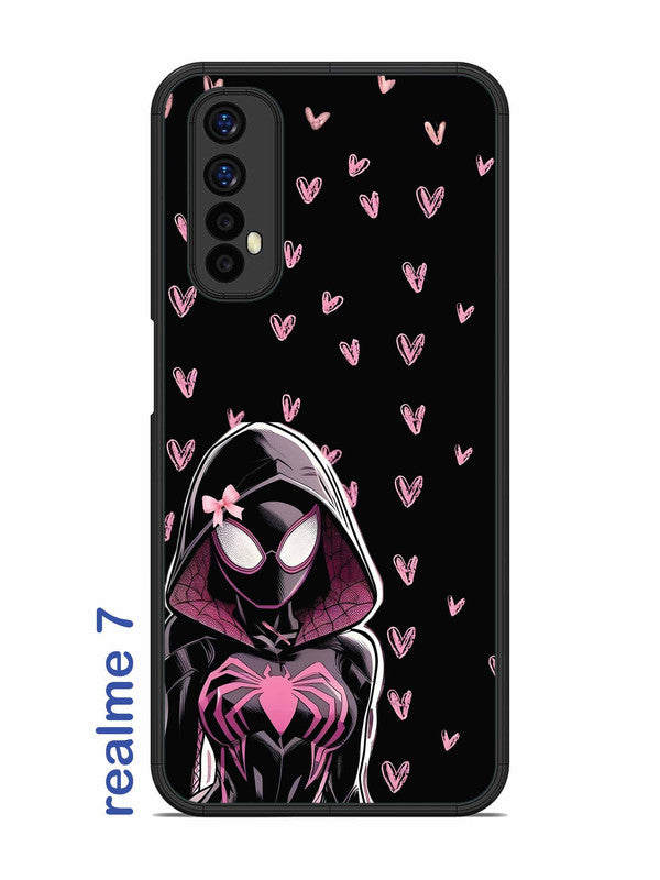 Realme 7 Spidergirl with hearts