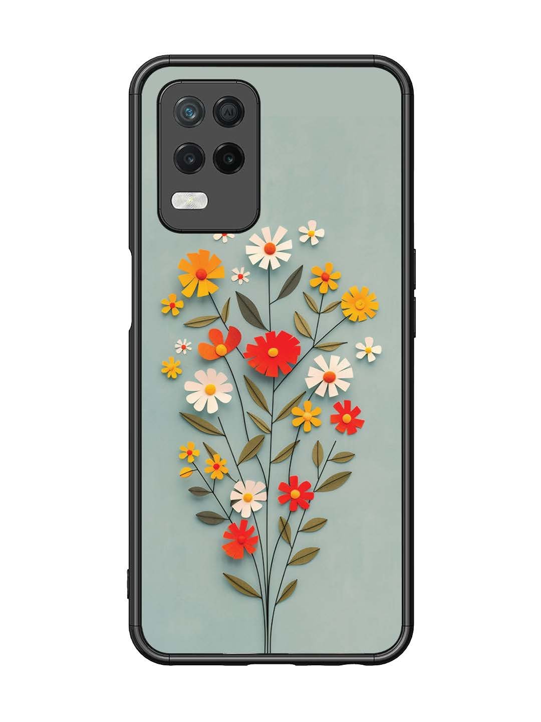Realme Narzo 30 5G Paper Flowers