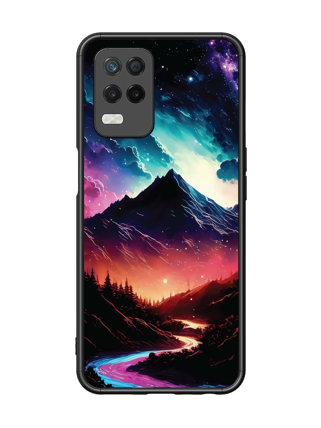 Realme Narzo 30 5G mountain-valley-Colorful-cloud-at-night