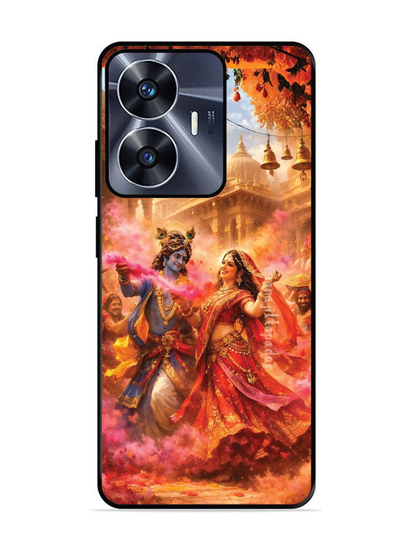 realme C55 Radha Krishna Playing Holi